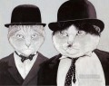gatos con traje gracioso humor mascota